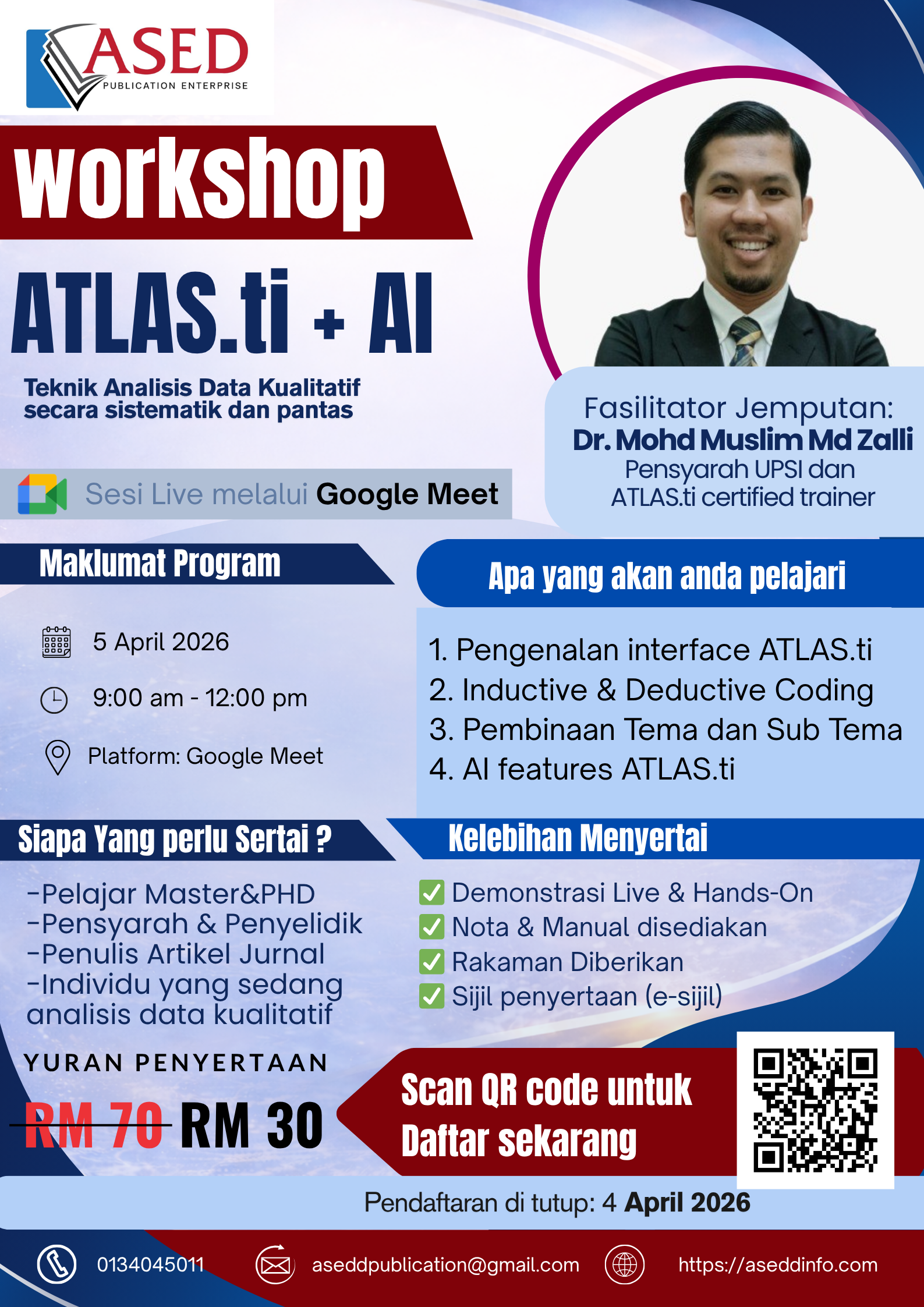 Blue Simple Webinar Event Poster 12